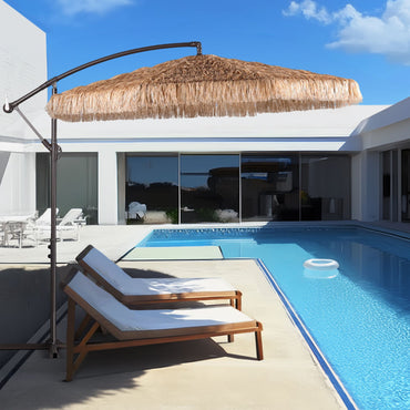 Grand Patio Thatched Tiki Umbrella (No Base) - Aoodor