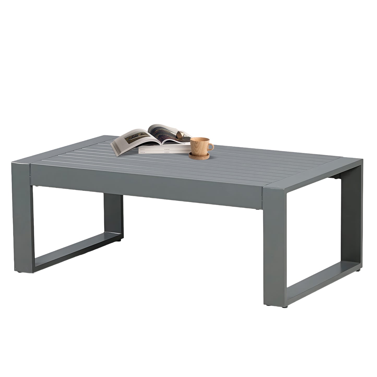 39.3x23x16 inch Aluminum Outdoor Coffee Table