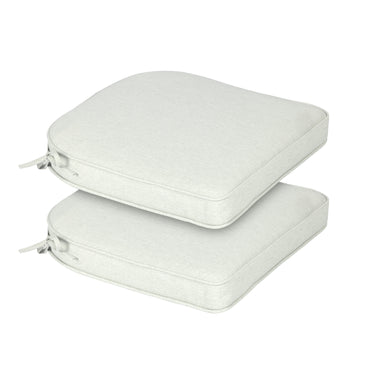 Outdoor Dining Chair Cushions Set, Patio Chair Pads with Ties, Light Gray - Aoodor