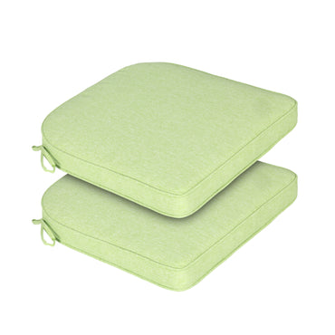 Outdoor Dining Chair Cushions Set, Patio Chair Pads with Ties, Green - Aoodor