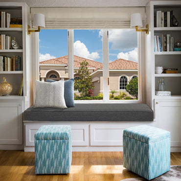 46x18x3 inch Patio Bench Cushion - Charcoal - Aoodor