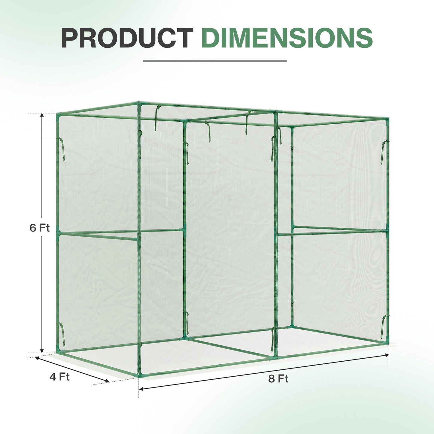 Crop Cage Plant Protection Netting Tent with Zipper for Vegetables Fruits and Plant