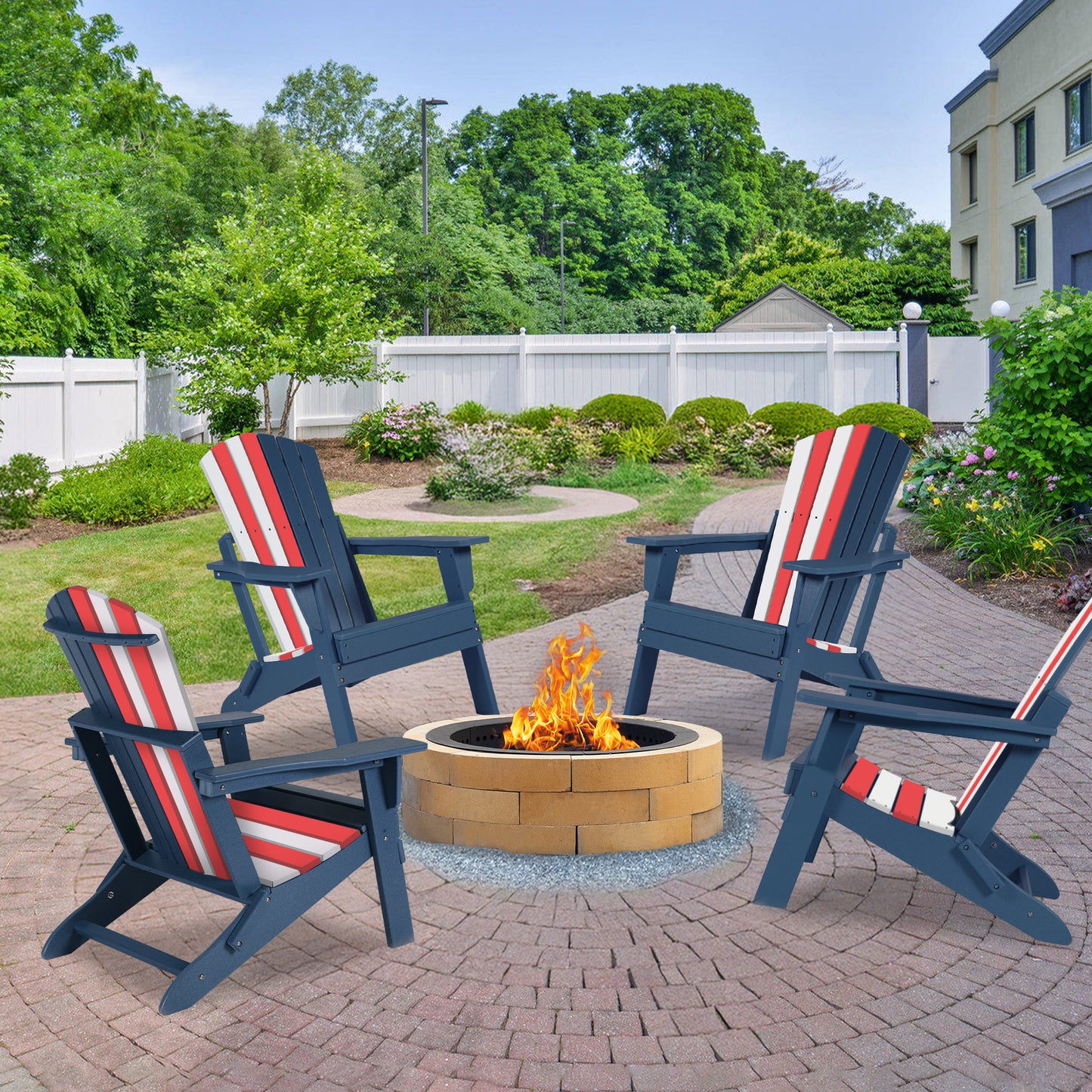 32.3x21.6x37 inch Folding Adirondack Chair