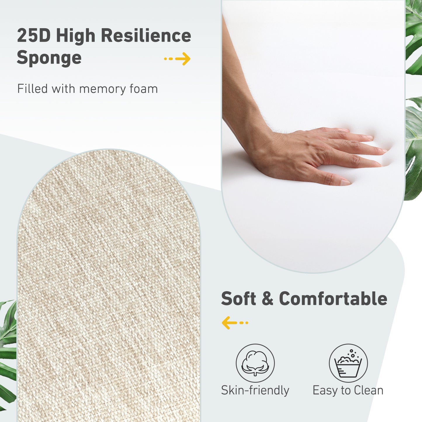 Outdoor High Back Dining Chair Cushion Set, Polyester Fabric, TPU Water Repellent Coating, Light Taupe