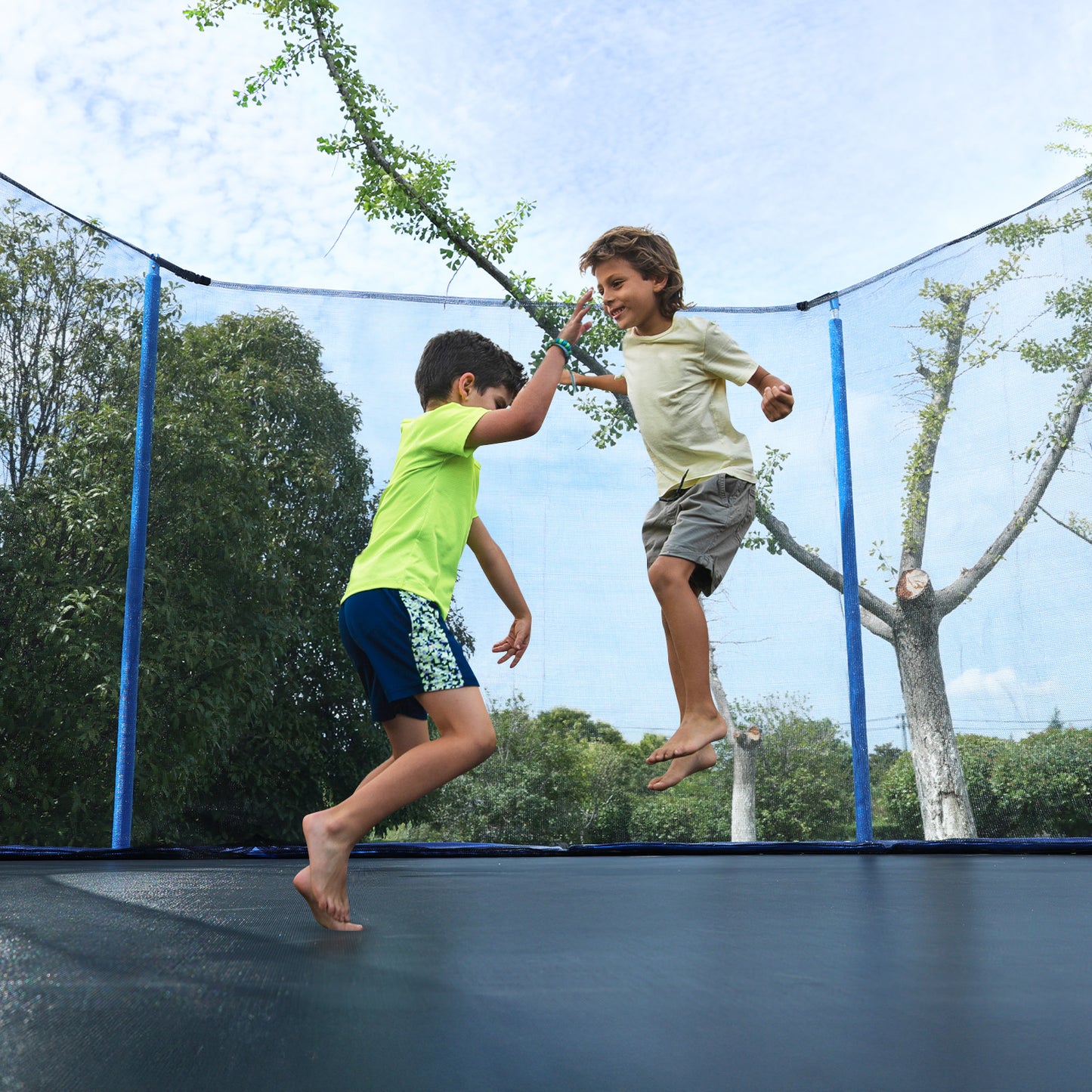 Trampoline Replacement Net for Outdoor Round Frame Trampolines, Safety Enclosure Net - Aoodor