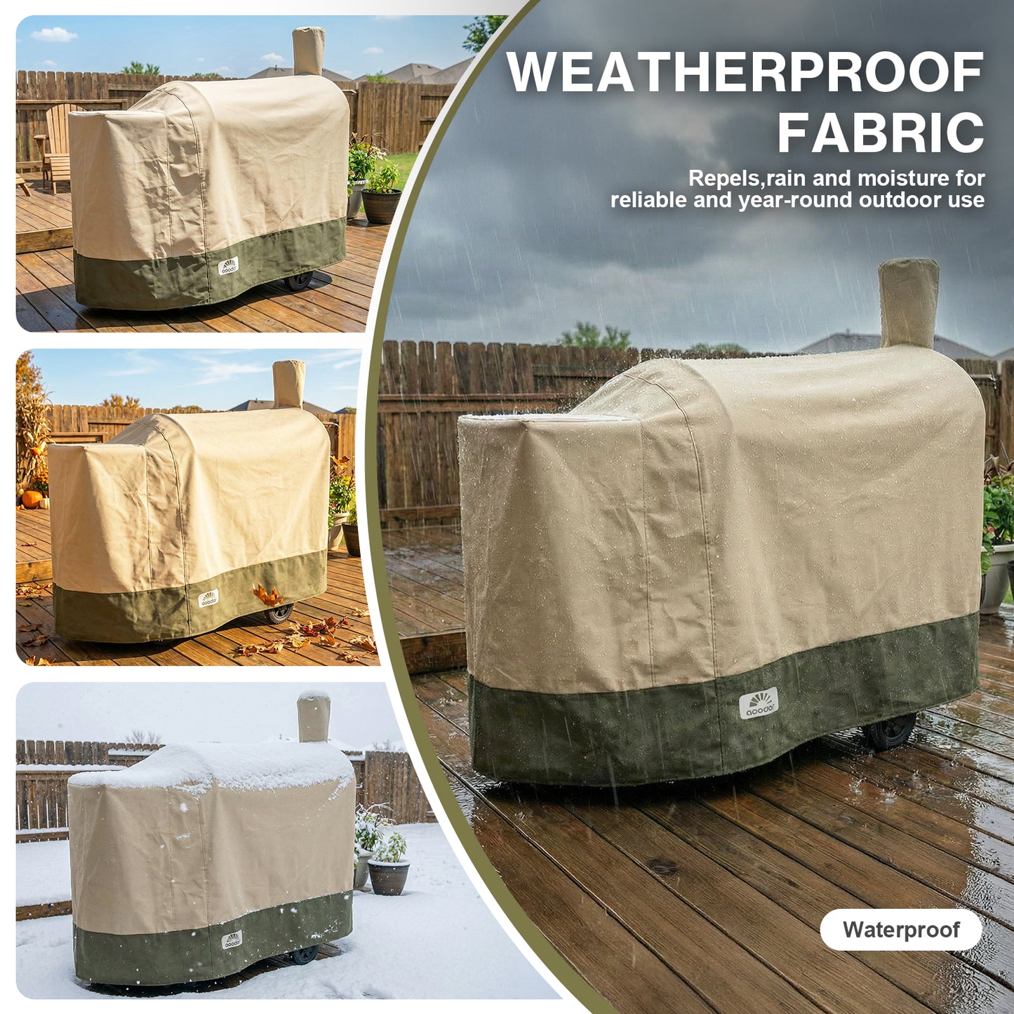 Outdoor BBQ Pellet Smoker Grill Cover