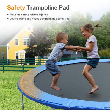 Trampoline Safety Pad Replacement, Universal Waterproof Trampoline Spring Cover for Round Frame - Aoodor