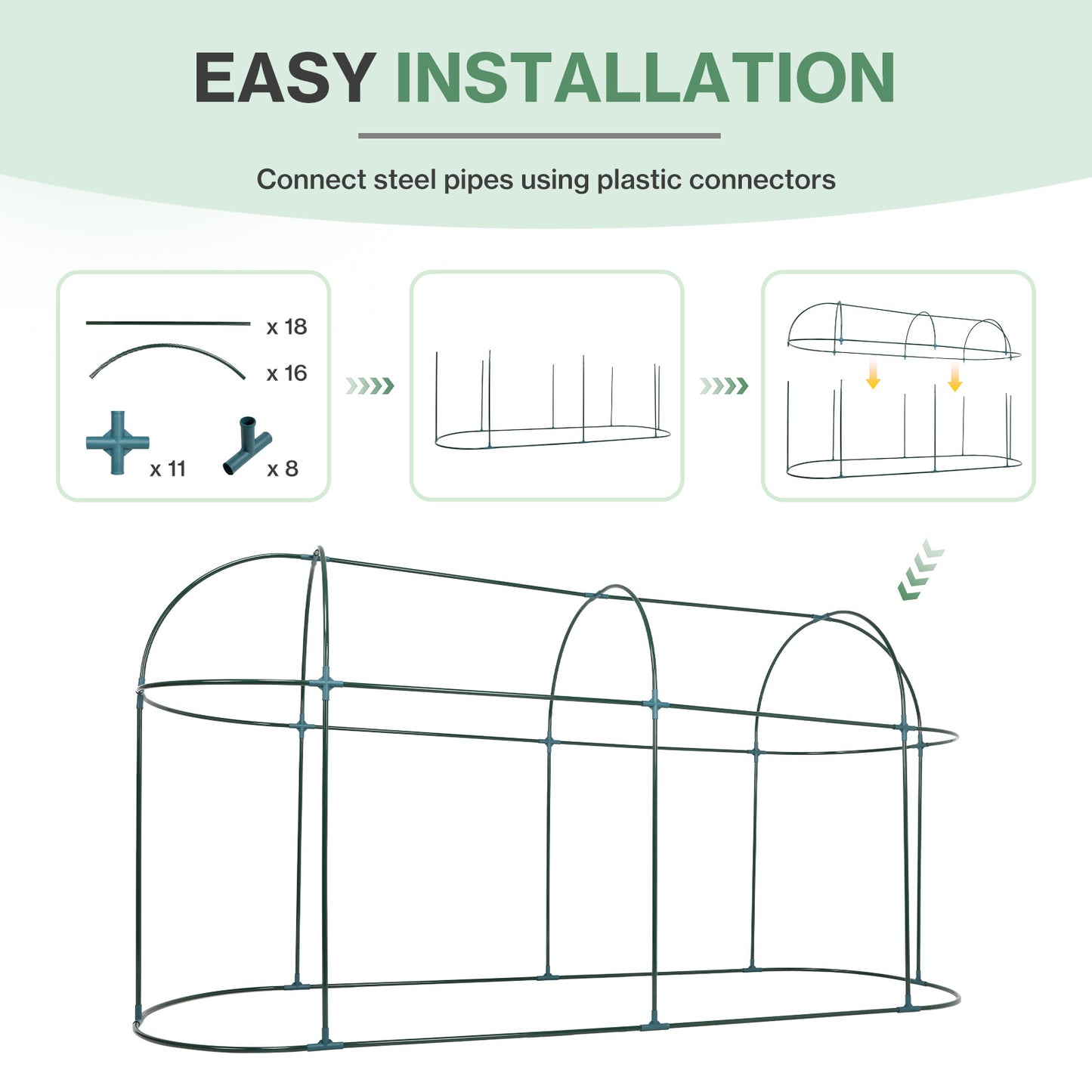 Crop Cage Plant Protection Netting Tent with Zipper for Vegetables Fruits and Plant - Aoodor