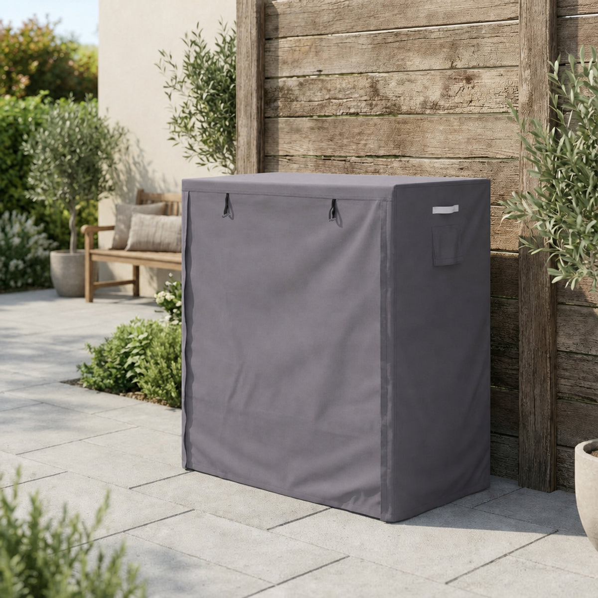 Outdoor Firewood Rack Cover, Gray