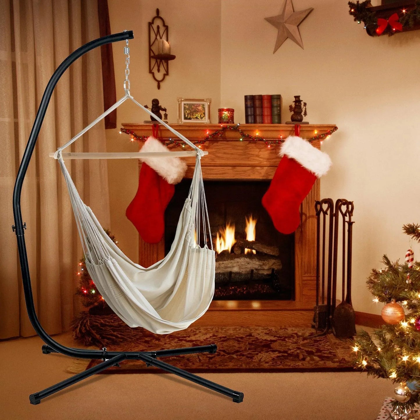 Hammock Steel Stand Only C-Stand - 300 Pound Capacity Aoodor LLC