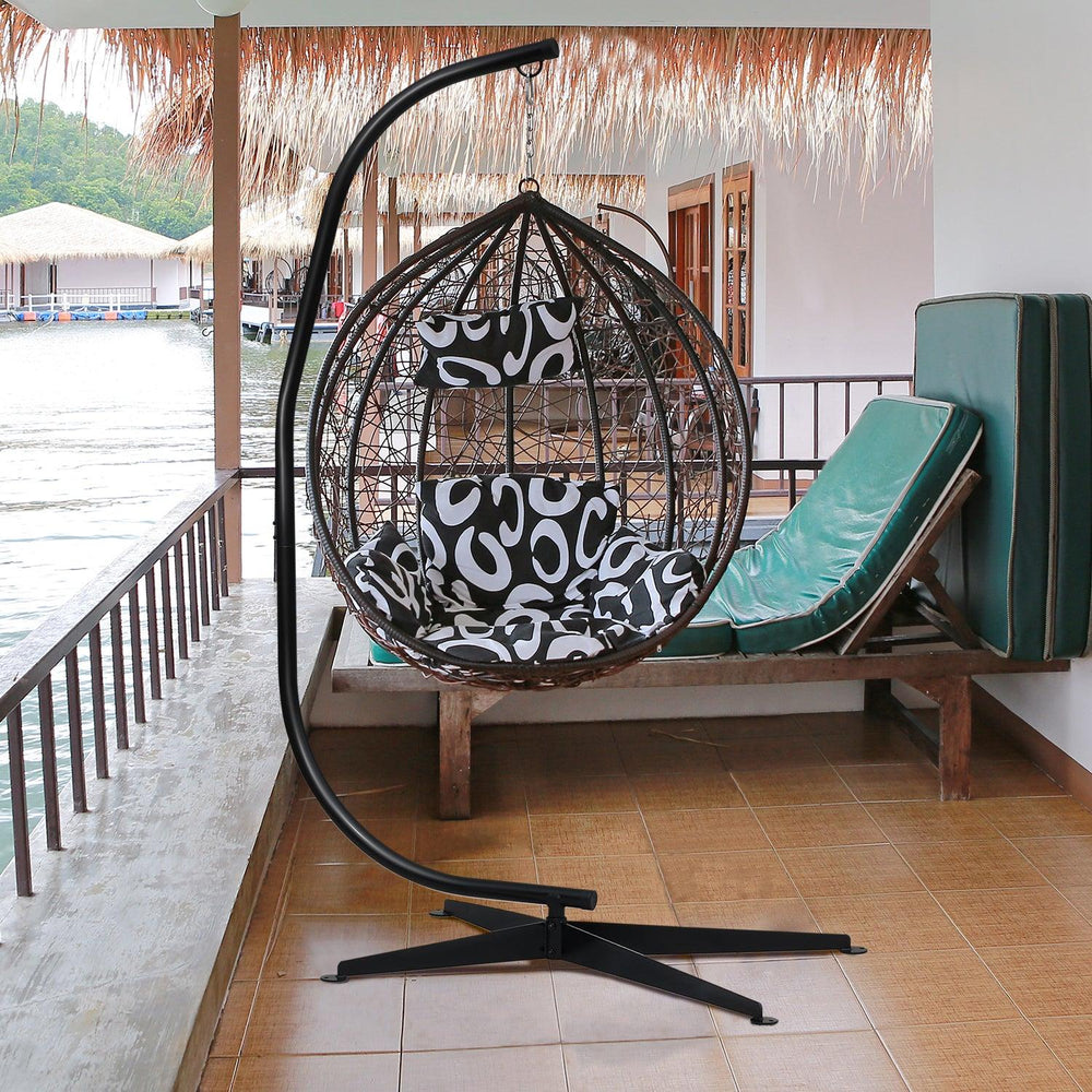 Hammock Steel Stand Only C-Stand - 300 Pound Capacity OUTDOOR_LIVING Aoodor
