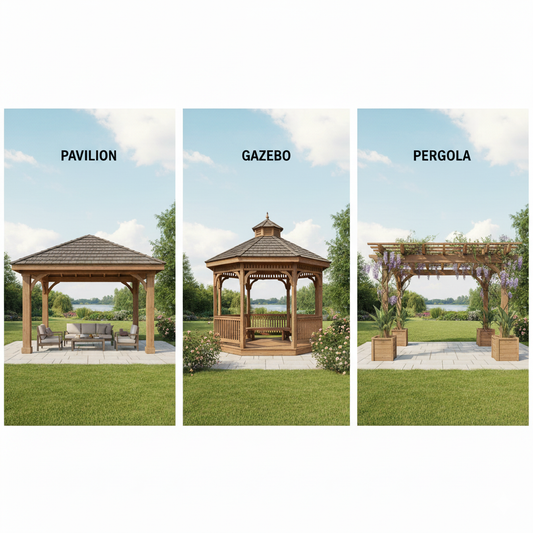 Pavilion vs Gazebo vs Pergola: Which Outdoor Structure Is Right for You?
