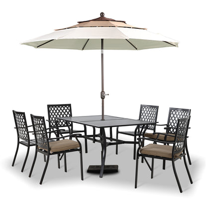 3 Tier 10ft. Patio Umbrella - Market Umbrella with Crank (No Base)