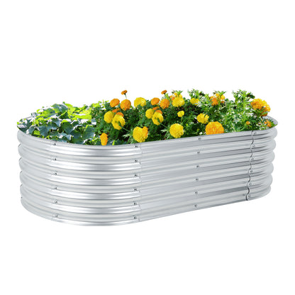 17" Tall Galvanized Raised Garden Bed Kit - 63"x31.5"