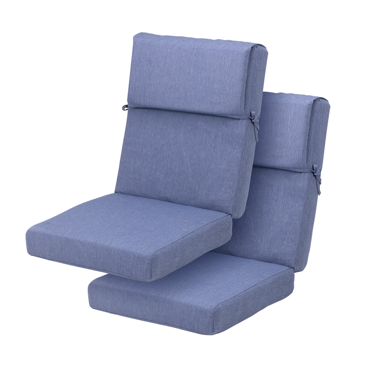 45x22x4 inch Outdoor High Back Patio Chair Cushions, Dark Blue