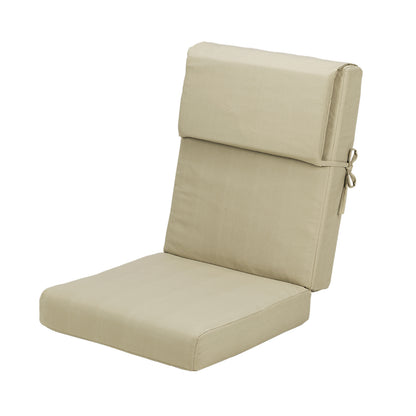 45x22x4 inch Outdoor High Back Patio Chair Cushions, Brown