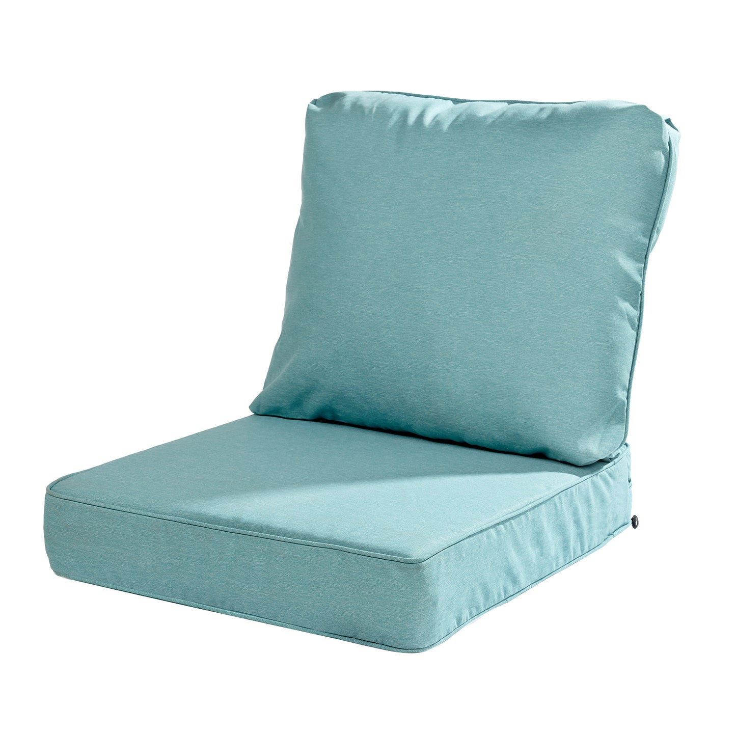 Outdoor Deep Seat Cushion Set, Patio Chair Back & Seat Cushions, Caribbean Turquoise
