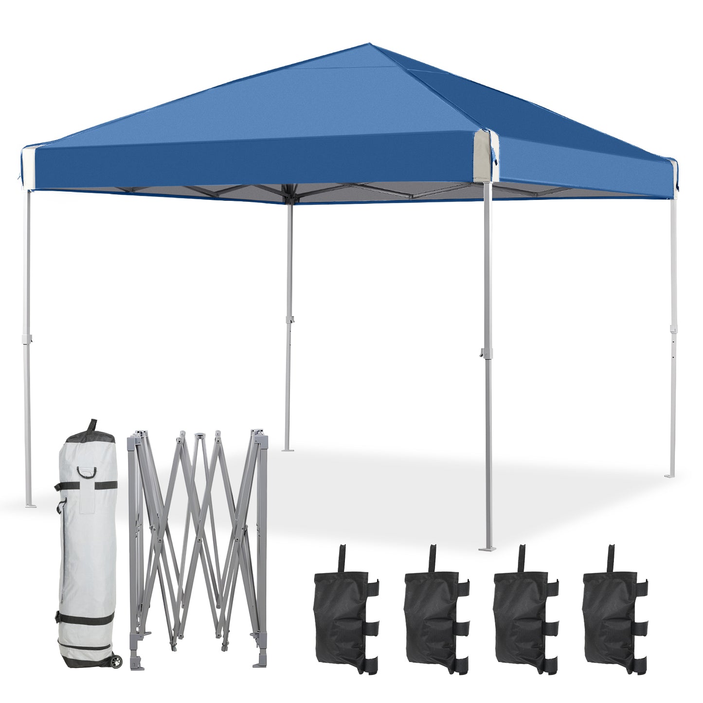 10x10/12x12 ft. Pop Up Canopy Tent with Roller Bag