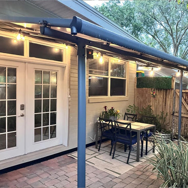 13x10/16.5x10 ft. Wall Mount Gazebo - Polycarbonate Outdoor Pergola