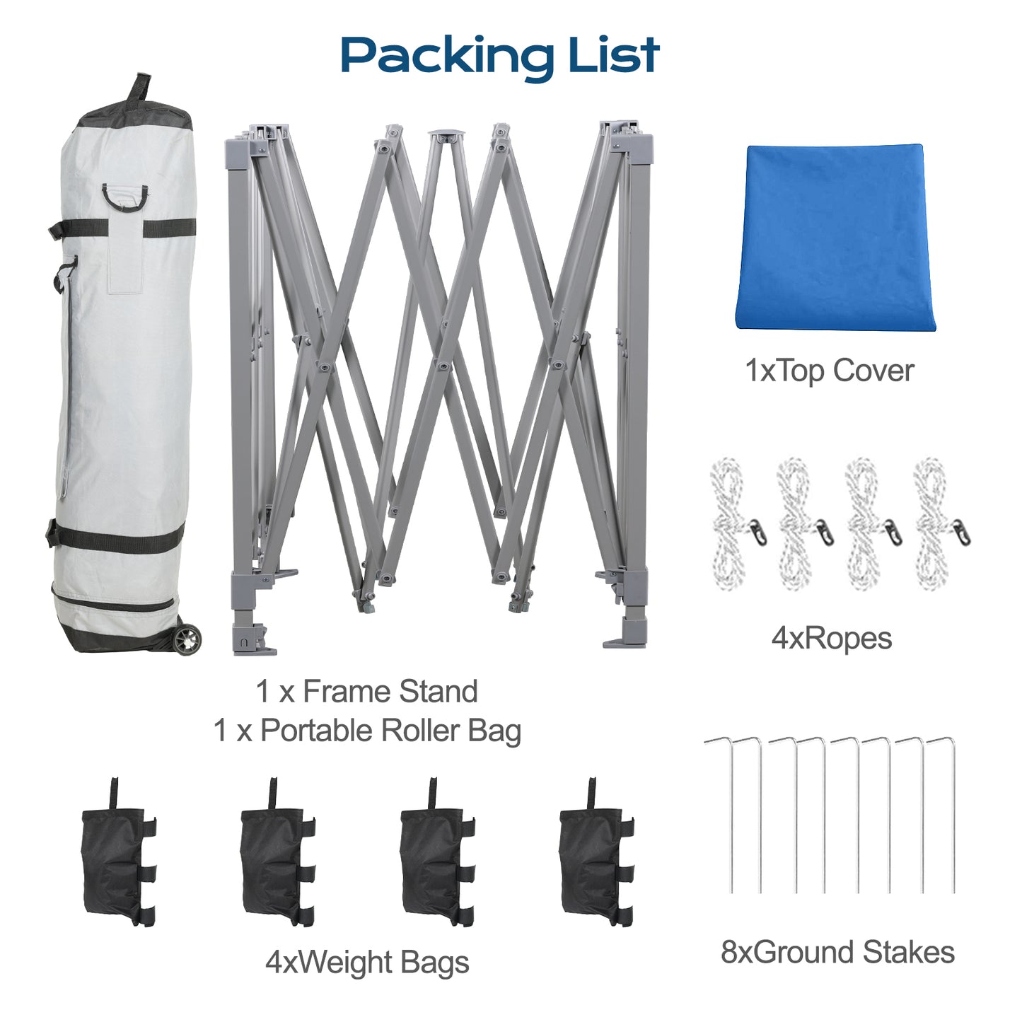 10x10/12x12 ft. Pop Up Canopy Tent with Roller Bag