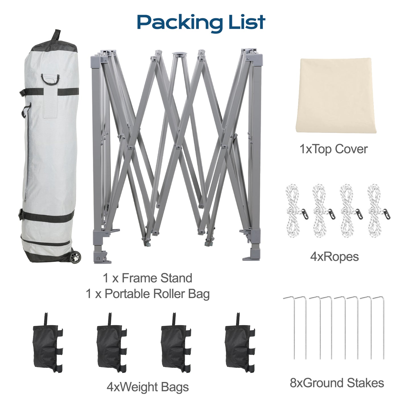 10x10/12x12 ft. Pop Up Canopy Tent with Roller Bag