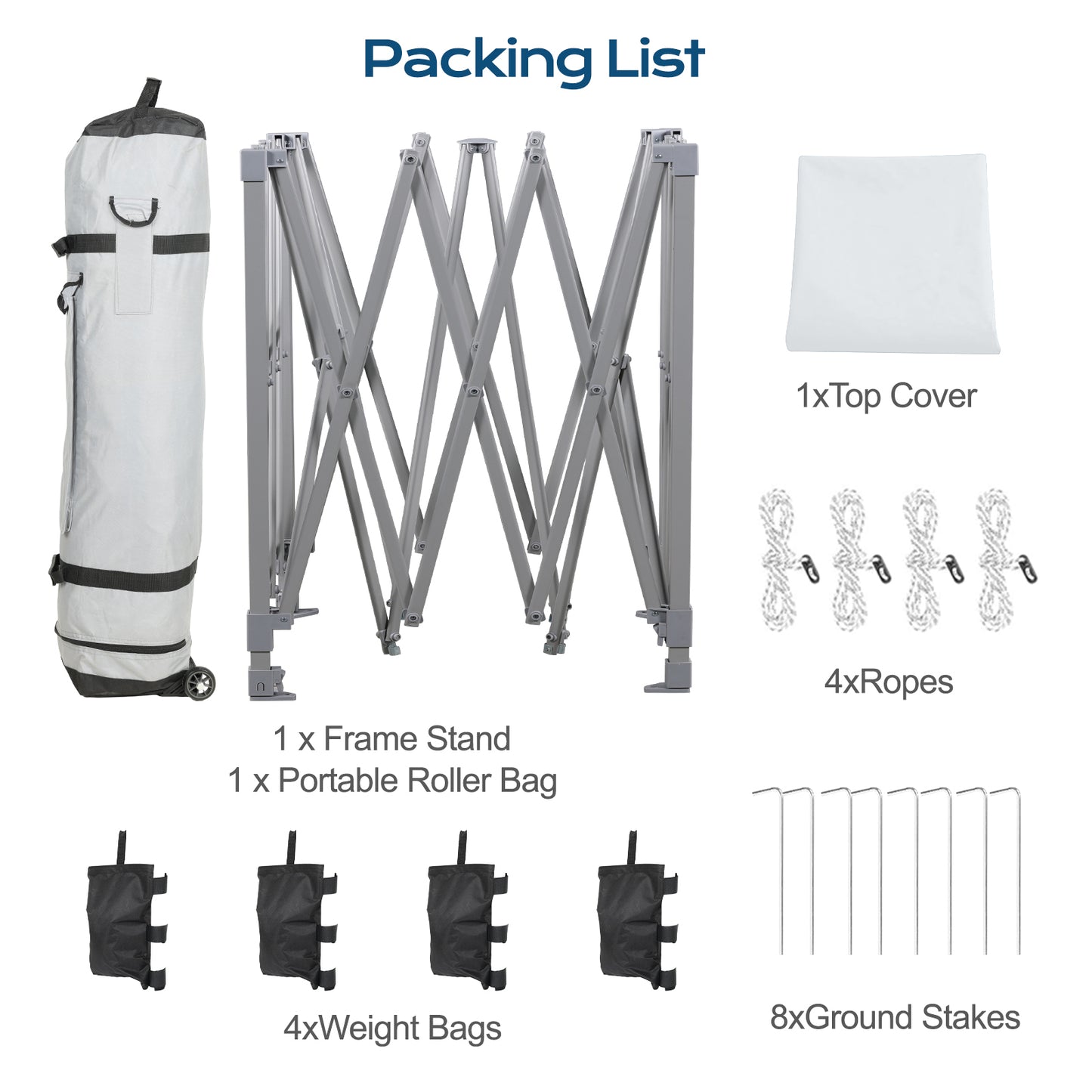 10x10/12x12 ft. Pop Up Canopy Tent with Roller Bag