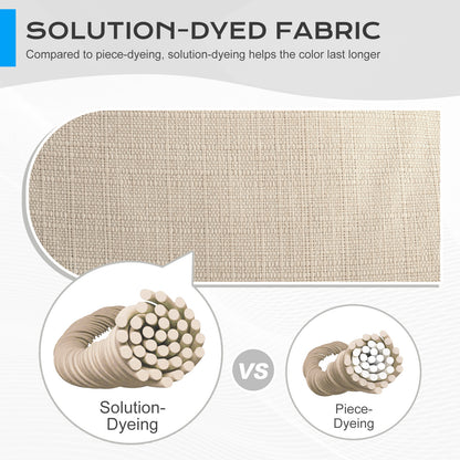 Tufted Outdoor High Back Chair Cushions Patio Rocking Pads for Furniture, Khaki - Aoodor 