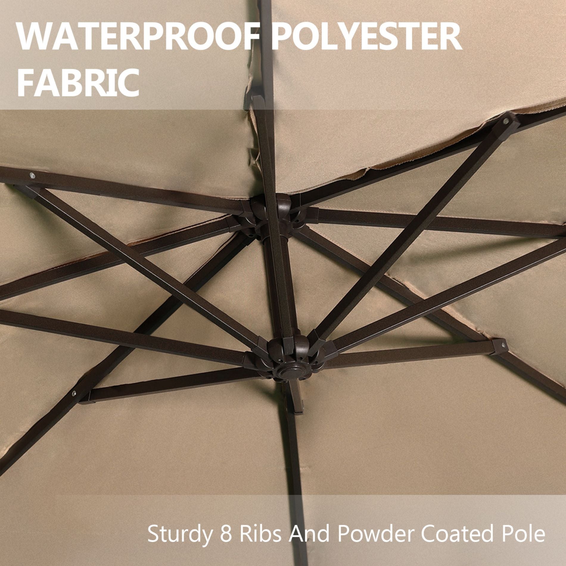 Grand Patio Thatched Tiki Umbrella (No Base) - Aoodor 