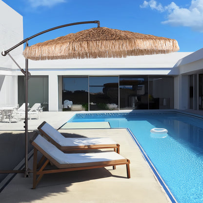 Grand Patio Thatched Tiki Umbrella (No Base) - Aoodor 