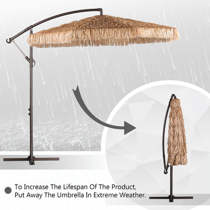 Grand Patio Thatched Tiki Umbrella (No Base) - Aoodor 