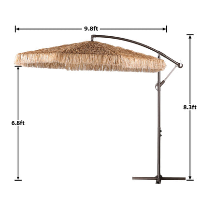 Grand Patio Thatched Tiki Umbrella (No Base) - Aoodor 