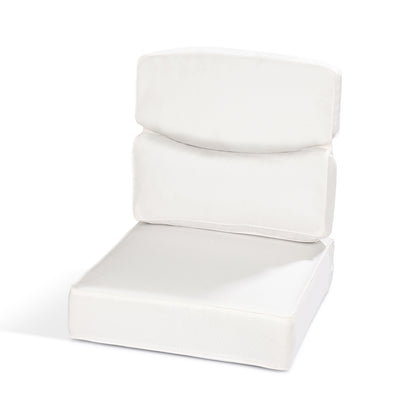 Smile Outdoor Chair Cushion Set, Sunbrella Fabric Deep Seating Cushions, Canvas Natural