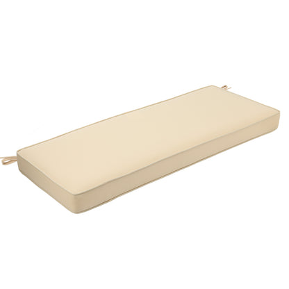 46x18x3 inch Patio Bench Cushion - Beige - Aoodor 