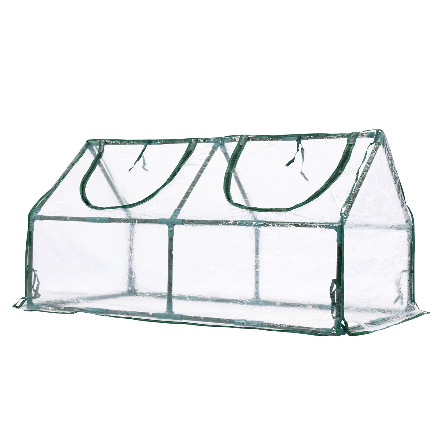 Mini Greenhouse with Zipper Doors, Waterproof & UV Protected, Transparent