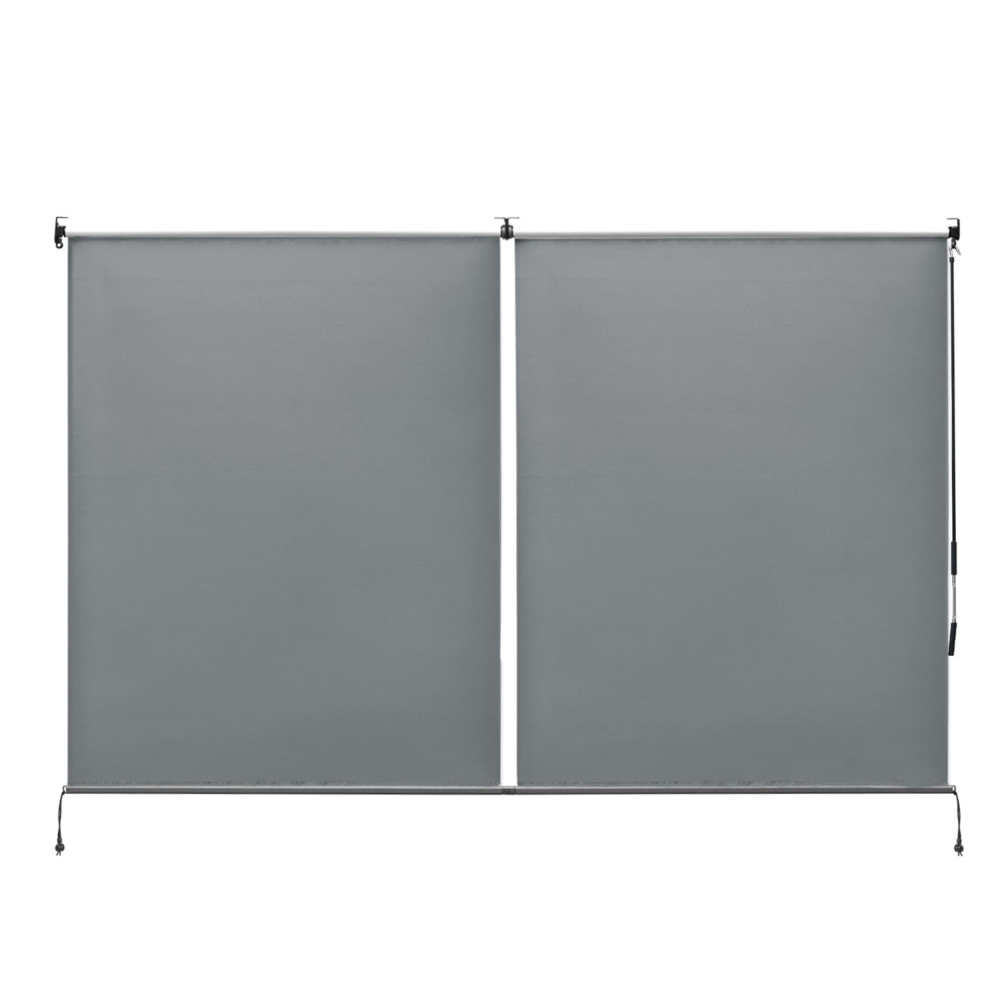 4.8x6 ft. Roller Shade - 2 Pack of Cordles Pergola Curtains, High-Quality Polyester Fabric for Pergola