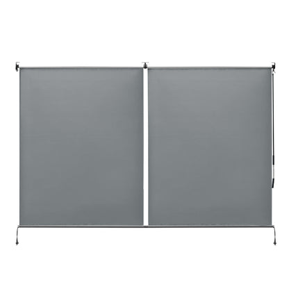 4.8x6 ft. Roller Shade - 2 Pack of Cordles Pergola Curtains, High-Quality Polyester Fabric for Pergola