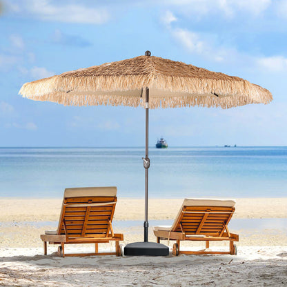 Patio Umbrella Thatched Outdoor Umbrella (No Base) - Aoodor 