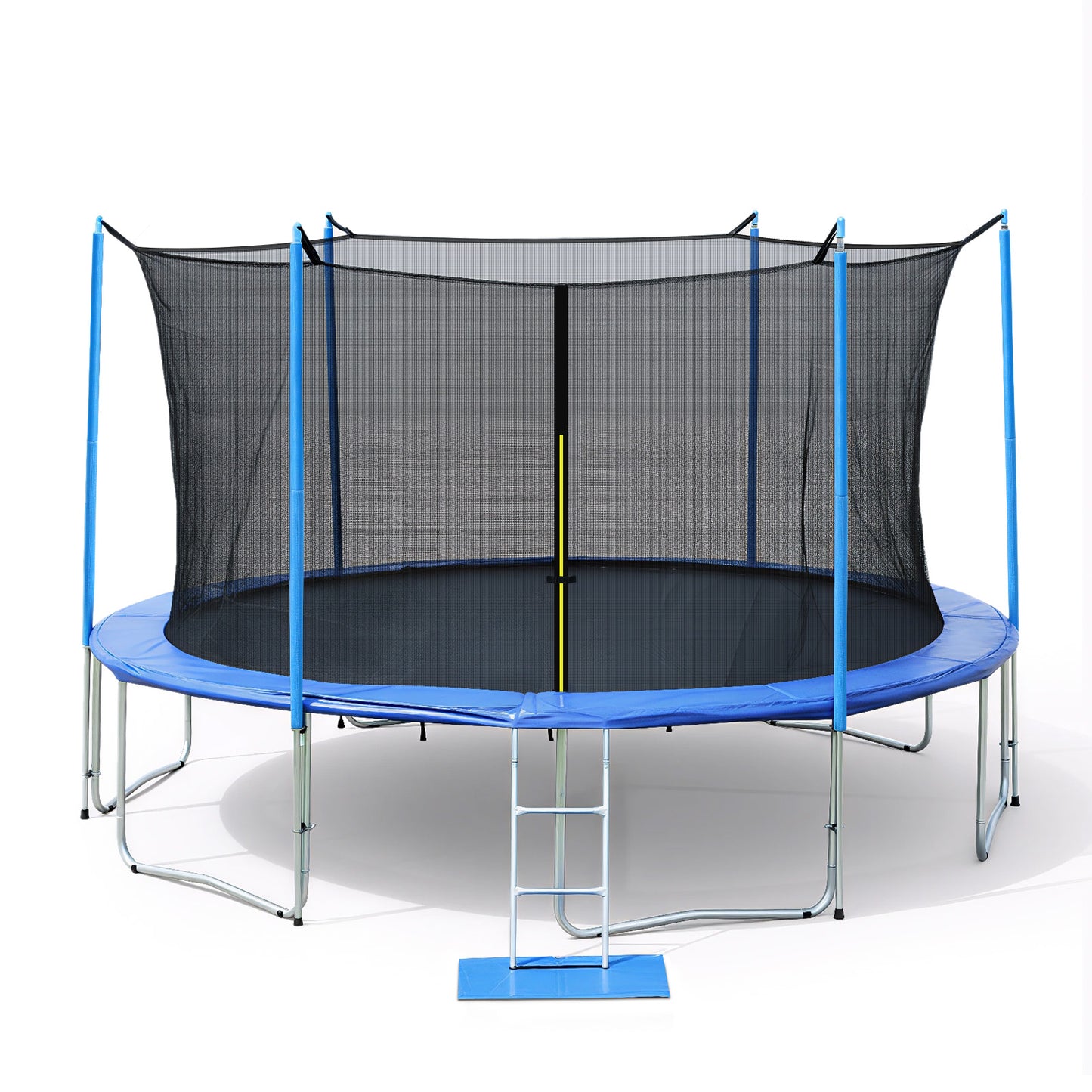 Outdoor Trampoline, Recreational Trampoline with Enclosure Inner-Safety Net and Ladder for Kids - Aoodor 