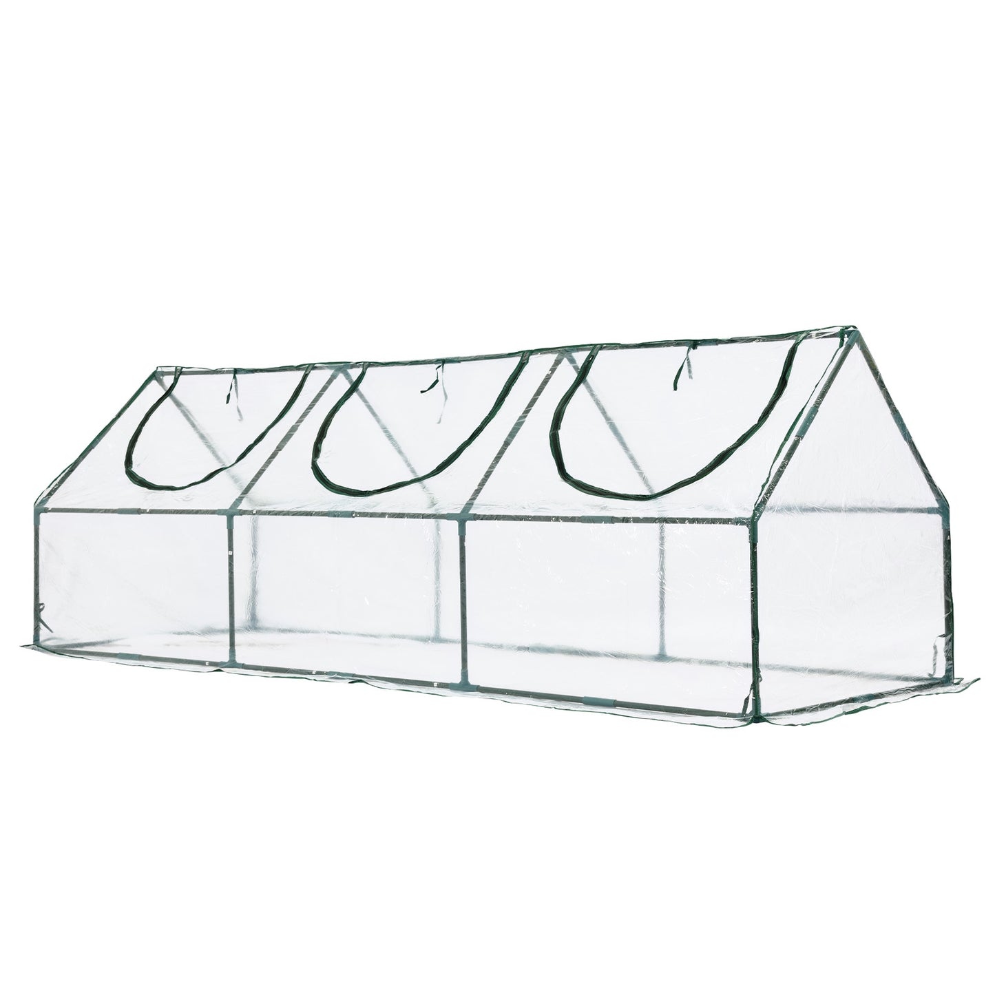 Mini Greenhouse with Zipper Doors, Waterproof & UV Protected, Transparent