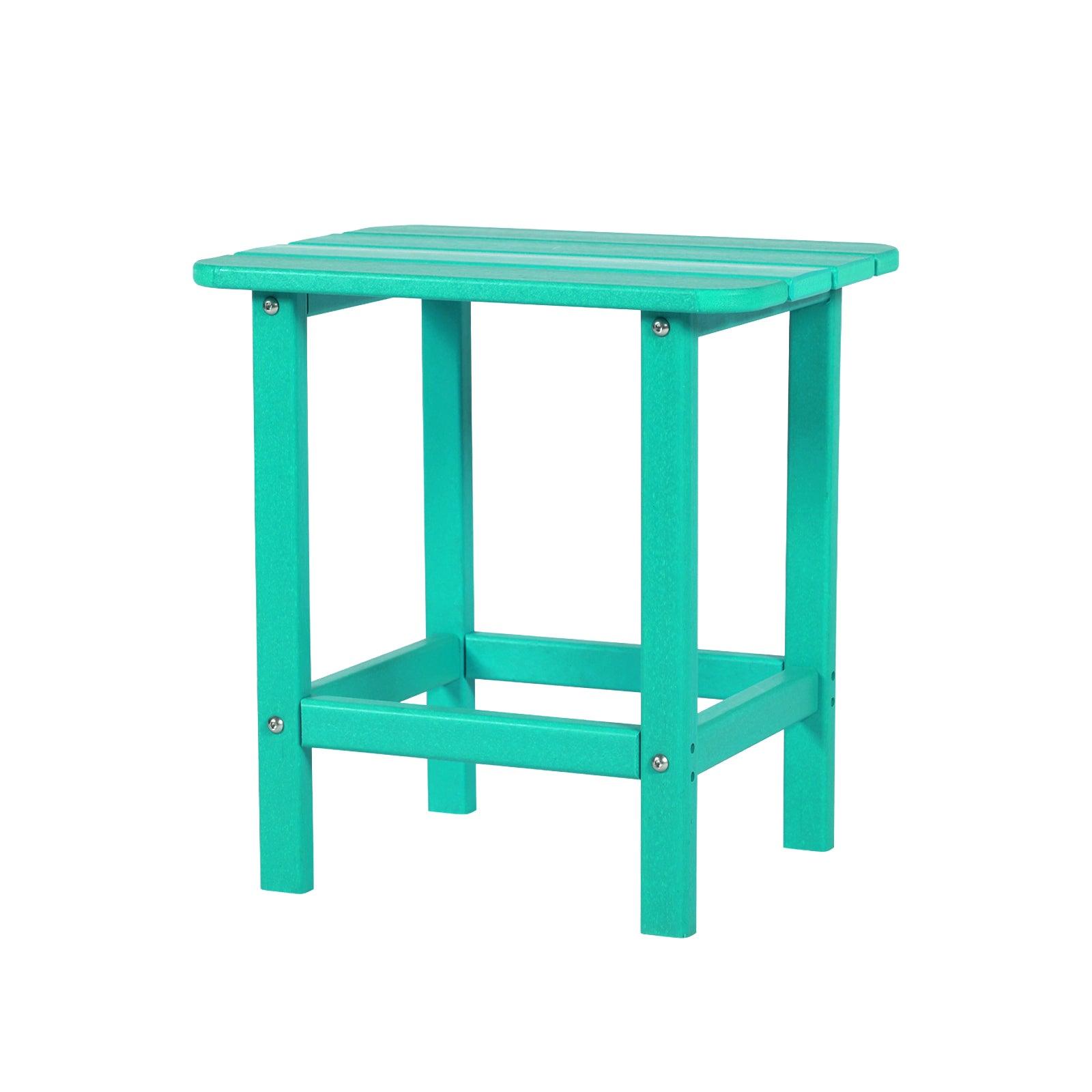 Outdoor Adirondack Side Table HDPE End Table - Aoodor 
