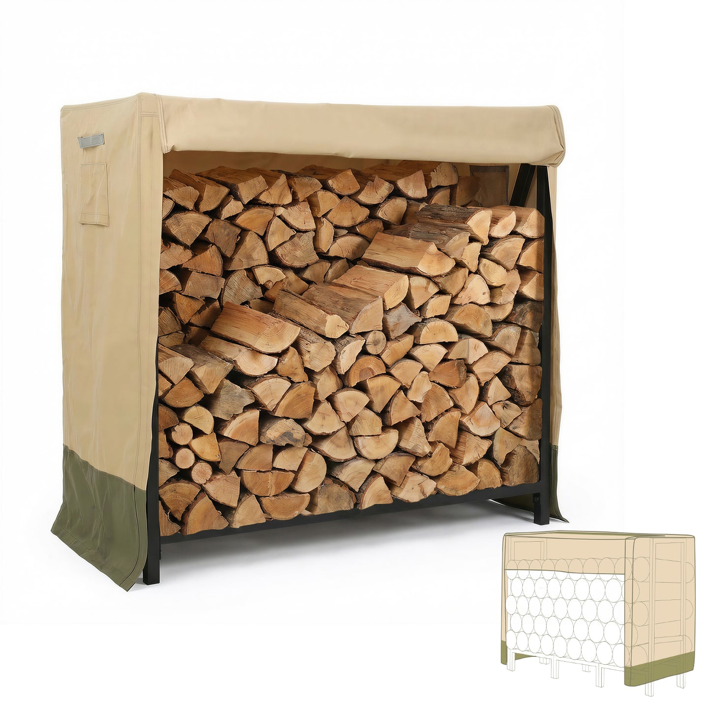 Outdoor Firewood Rack Cover