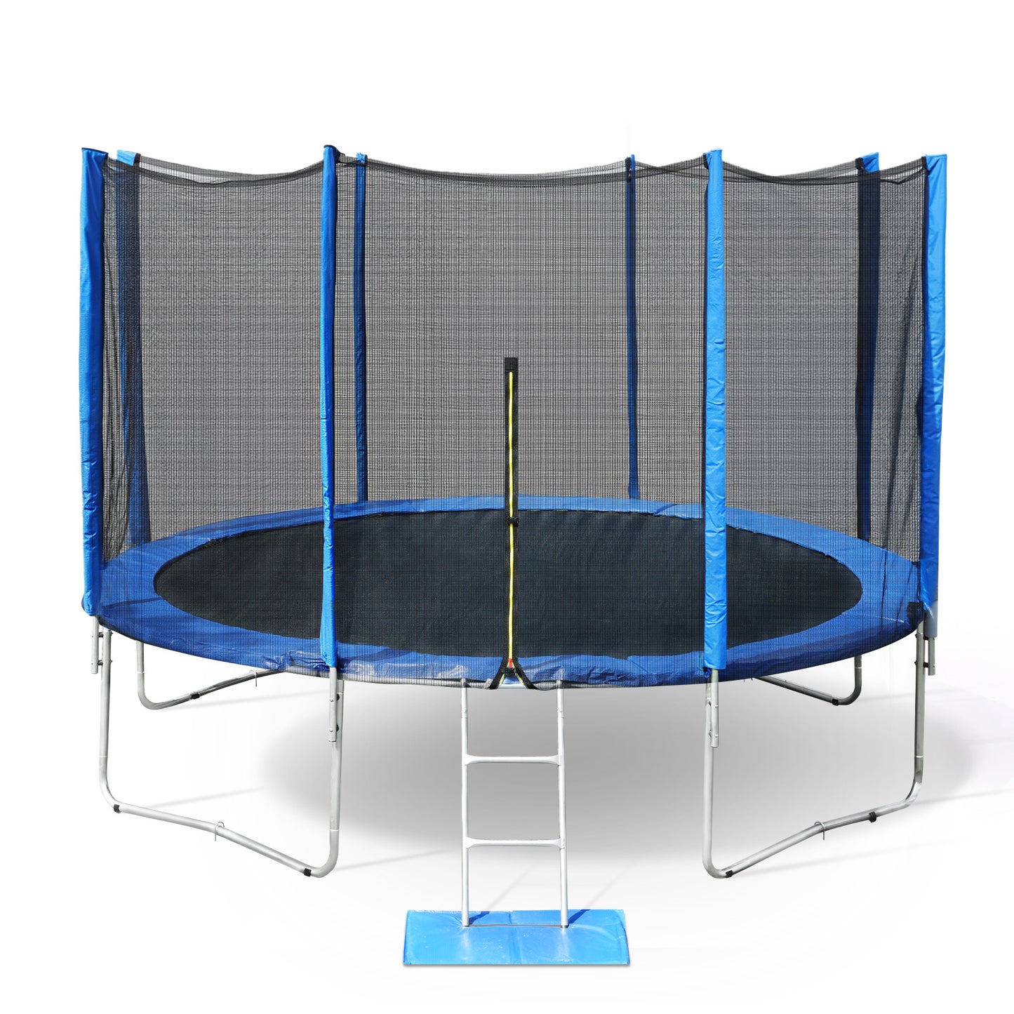 Outdoor Trampoline, Recreational Trampoline with Enclosure Outer-Safety Net and Ladder for Kids - Aoodor 