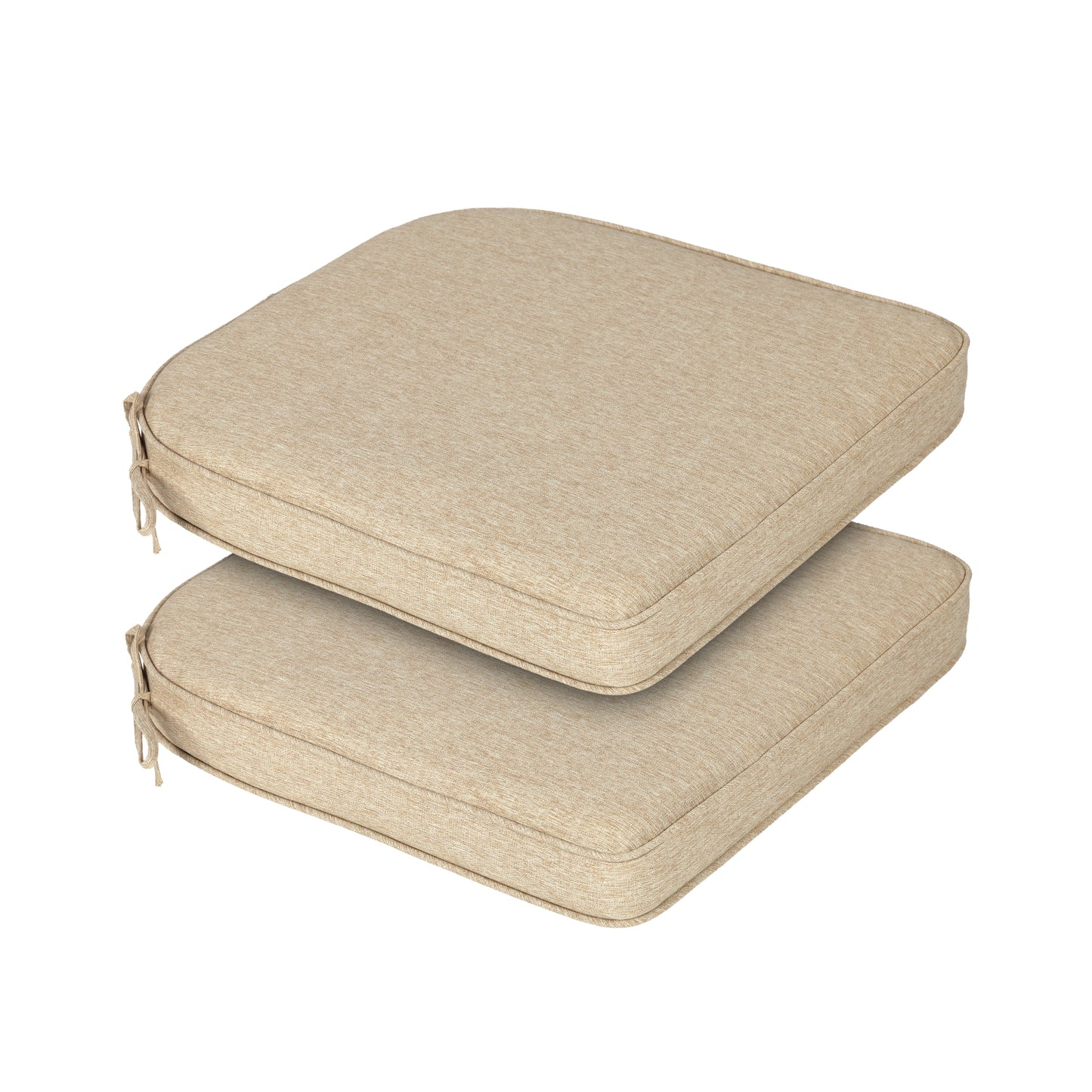 Outdoor Dining Chair Cushions Set, Patio Chair Pads, Brown