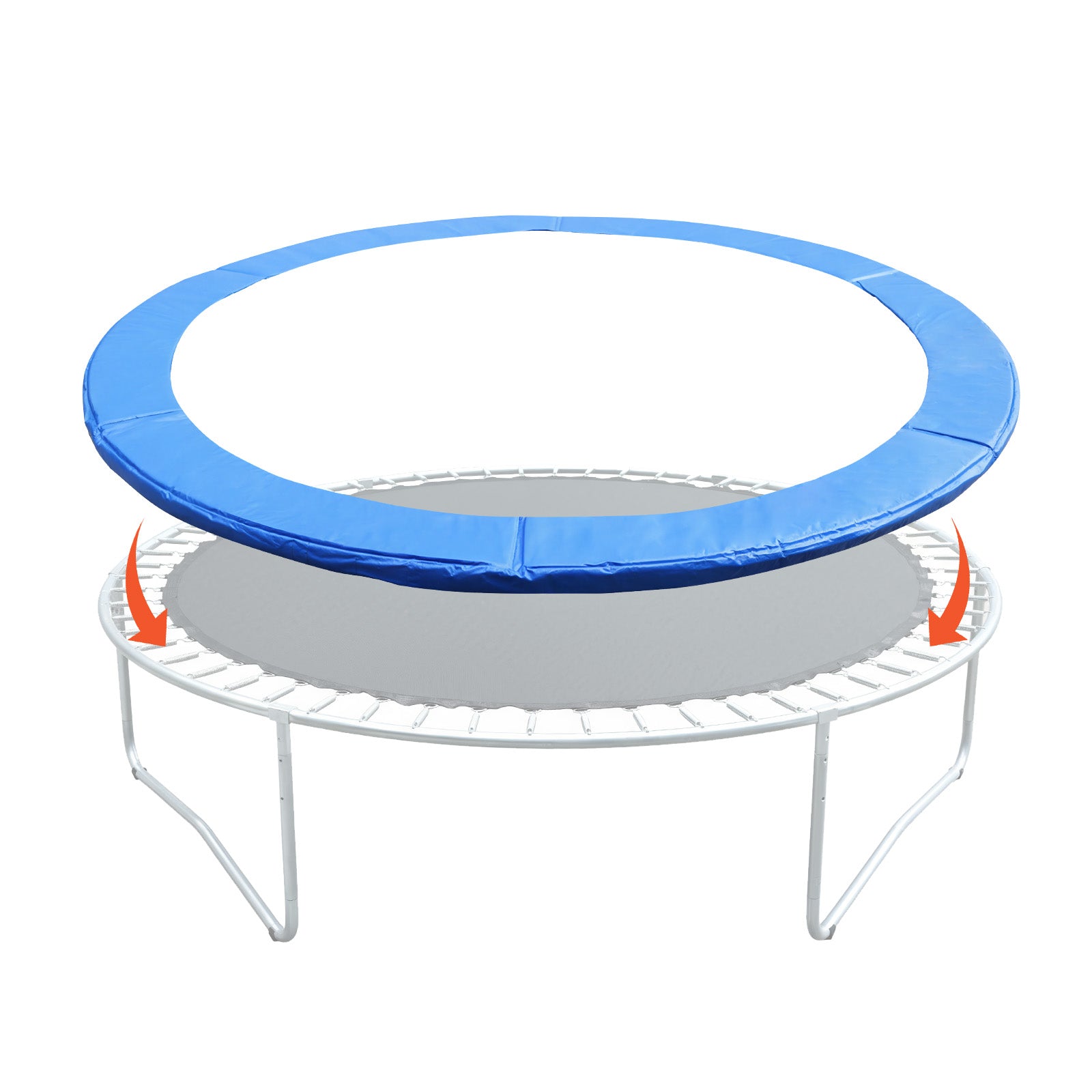 Trampoline Safety Pad Replacement, Universal Waterproof Trampoline Spring Cover for Round Frame - Aoodor 