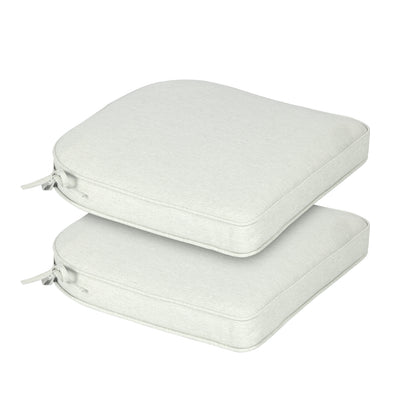 Outdoor Dining Chair Cushions Set, Patio Chair Pads, Light Gray