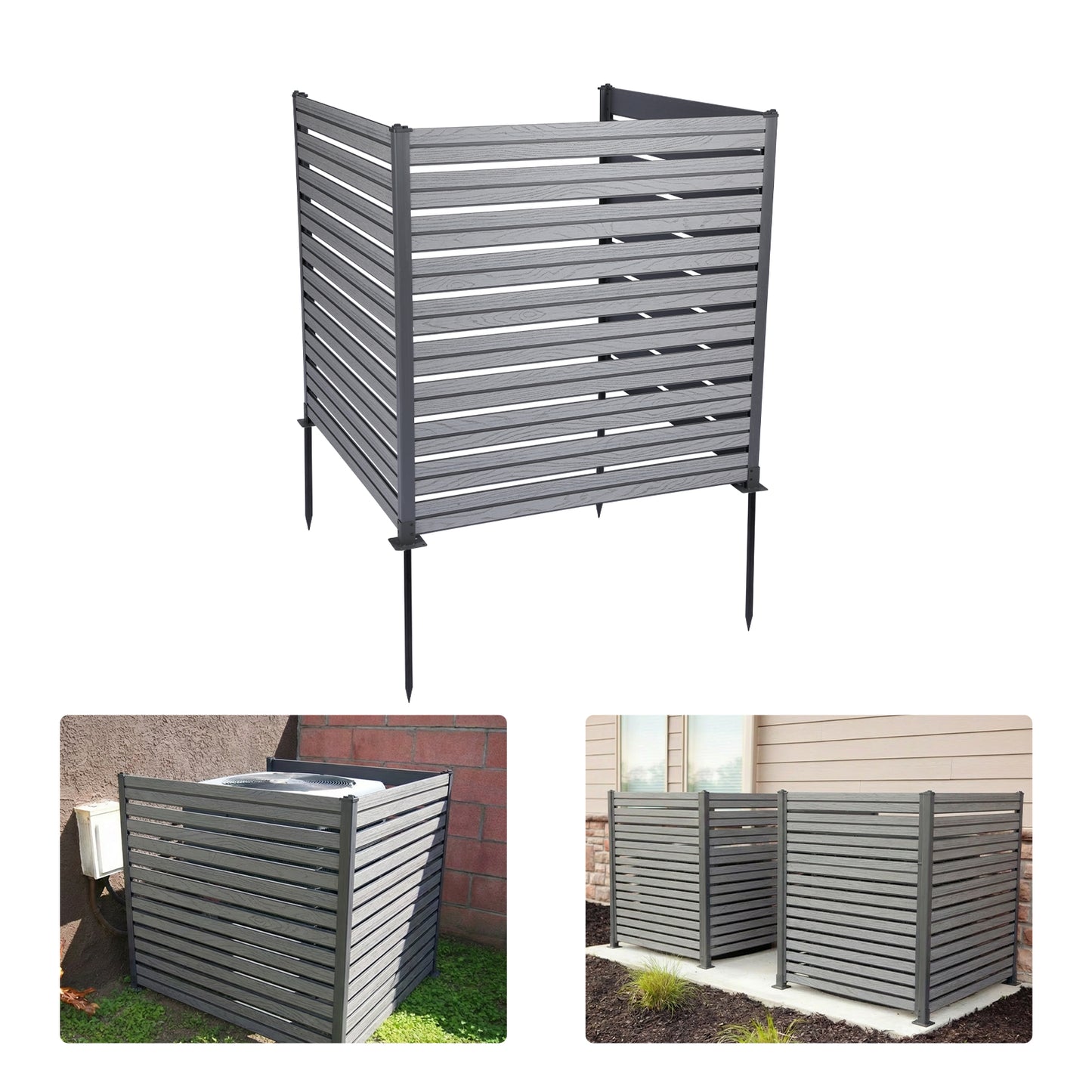 Patio Privacy Screen 49''W x 50''H Air Conditioner Fence
