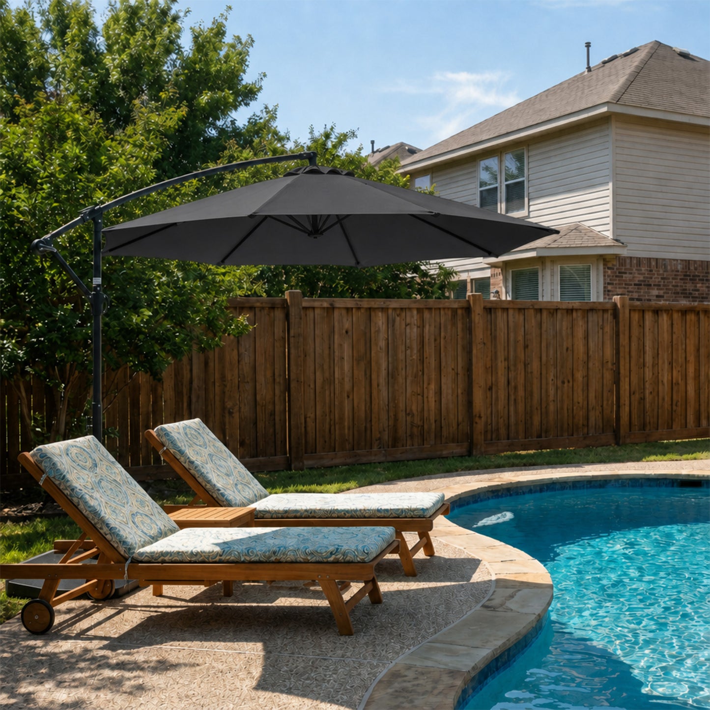 Patio Umbrella Replacement Canopy for 8 Ribs Table Umbrella