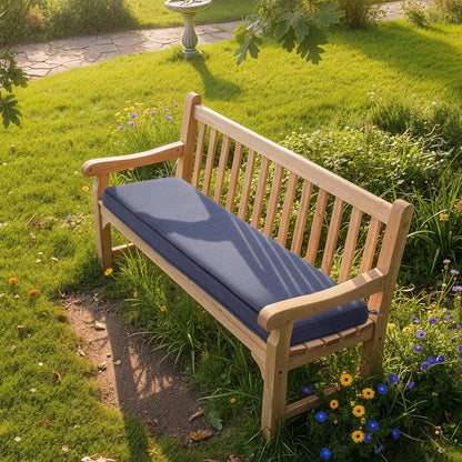 46x18x3 inch Patio Bench Cushion - Dark Blue - Aoodor 
