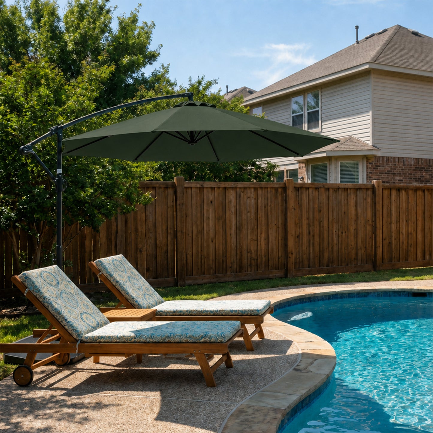 Patio Umbrella Replacement Canopy for 8 Ribs Table Umbrella