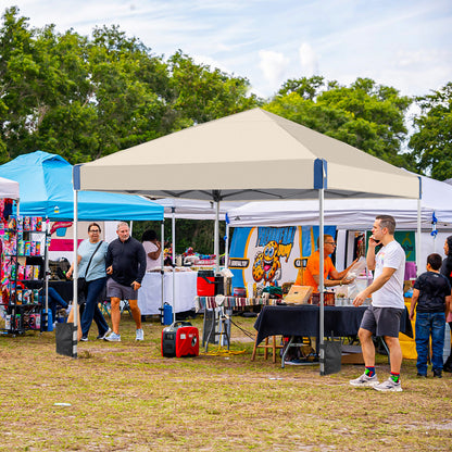 10x10/12x12 ft. Pop Up Canopy Tent with Roller Bag